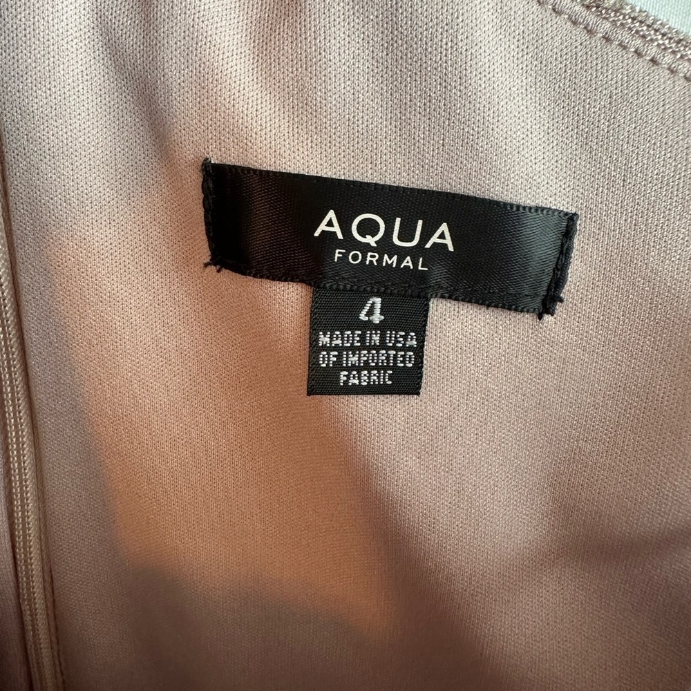 AQUA FORMAL Cocktail Dress Sleeveless Short Body Con  Bow sleeve  4 - Picture 5 of 8